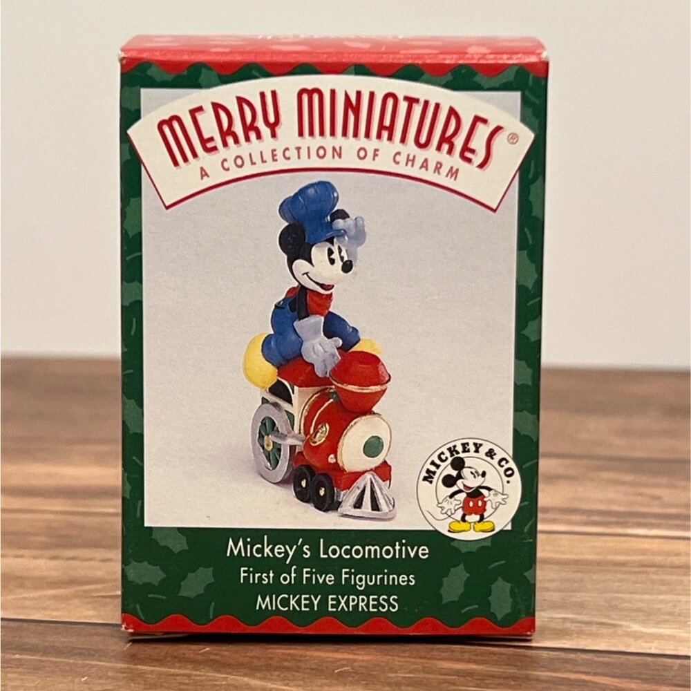 1998 HALLMARK KEEPSAKE ORNAMENT QRP8496 MICKEY'S LOCOMOTIVE MICKEY EXPRESS